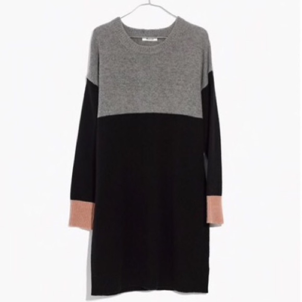 MADEWELL | FALL 2018 colorblock sweater dress